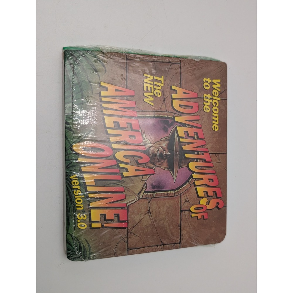 America Online Indiana Jones Themed AOL Floppy Disc‎ Version 3.0 New Vintage